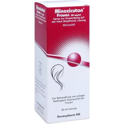 MINOXICUTAN Moterų 20 mg/ml purškalas, 60 ml