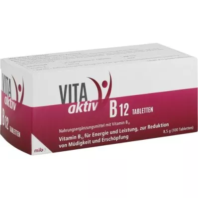 VITA AKTIV B12 tabletės, 100 kapsulių