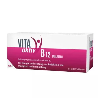 VITA AKTIV B12 tabletės, 100 kapsulių VITA AKTIV B12 tabletės, 100 kapsulių