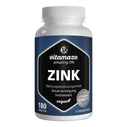 ZINK 25 mg didelės dozės veganiškos tabletės, 180 vnt