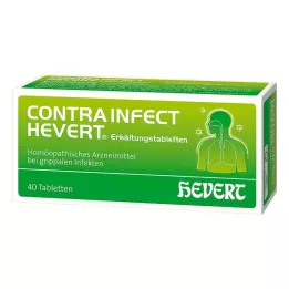CONTRAINFECT Hevert šalčio tabletės, 40 vnt