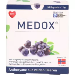 MEDOX Miško uogų antocianinų kapsulės, 30 vnt