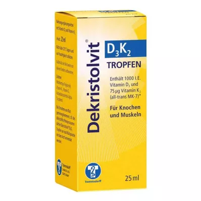 DEKRISTOLVIT D3K2 lašai, 25 ml
