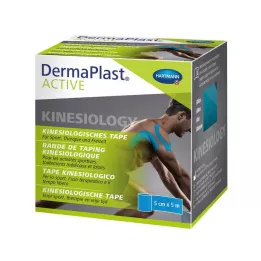 DERMAPLAST Aktyvioji kineziologinė juosta 5 cmx5 m, mėlyna, 1 vnt