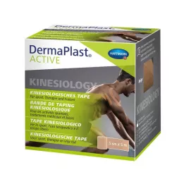 DERMAPLAST Aktyvioji kineziologinė juosta 5 cmx5 m, smėlio spalvos, 1 vnt