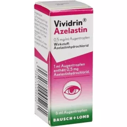 VIVIDRIN Azelastinas 0,5 mg/ml akių lašai, 6 ml