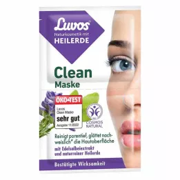 LUVOS Gydomojo molio švarumo kaukė, natūrali kosmetika, 2X7,5 ml