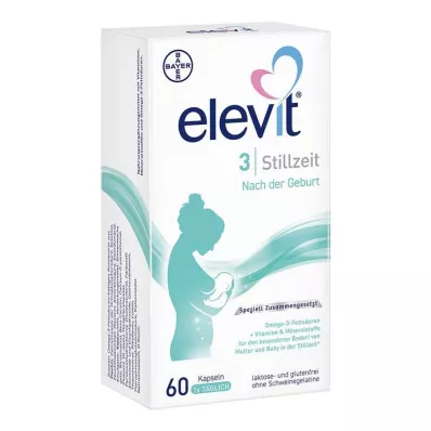 Elevit 3 žindymo minkštos kapsulės, 60 vnt Elevit 3 žindymo minkštos kapsulės, 60 vnt