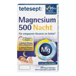 TETESEPT Magnis 500 naktinių tablečių, 30 kapsulių