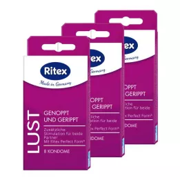 RITEX Lust prezervatyvų rinkinys, 24 vnt