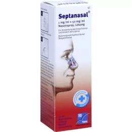 SEPTANASAL 1 mg/ml + 50 mg/ml nosies purškalas, 10 ml