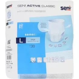 SENI Active Classic vienkartinės šlapimo nelaikymo kelnaitės L, 30 vnt