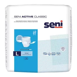 SENI Active Classic vienkartinės šlapimo nelaikymo kelnaitės L, 30 vnt