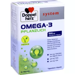 DOPPELHERZ Omega-3 vaistažolių sistemos kapsulės, 60 kapsulių