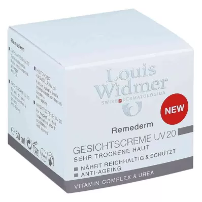 Widmer Remederm veido kremas UV 20 šiek tiek parfumuotas.(50 ml)
