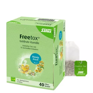FREETOX Arbatos Goldenrod-Camomile Organic Salus filtravimo maišelis, 40 vnt