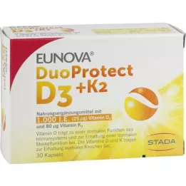 EUNOVA DuoProtect D3+K2 1000 I.U./80 μg kapsulės, 30 vnt
