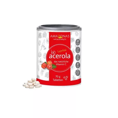 ACEROLA 100 % ekologiškos natūralios vitamino C pastilės, 70 g