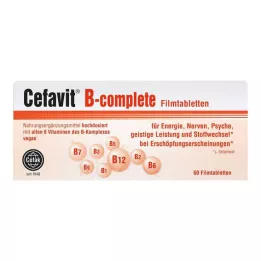 CEFAVIT B-complete plėvele dengtos tabletės, 60 vnt