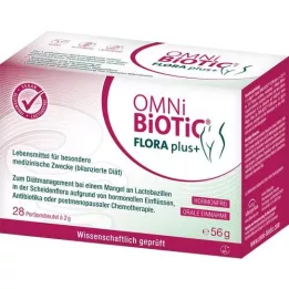 OMNI BiOTiC Flora plus+ paketėlis, 28X2 g