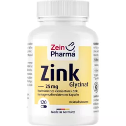 ZINK CHELAT 25 mg skrandžiui atspariose augalinėse kapsulėse, 120 vnt