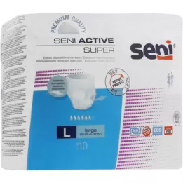 SENI Active Super vienkartinės šlapimo nelaikymo kelnaitės L, 10 vnt