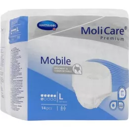 MOLICARE Premium Mobile 6 lašai L dydžio, 14 vnt