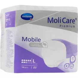MOLICARE Premium Mobile 8 lašai L dydžio, 14 vnt