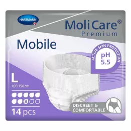 MOLICARE Premium Mobile 8 lašai L dydžio, 14 vnt