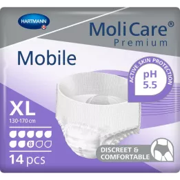 MOLICARE Premium Mobile 8 XL dydžio lašai, 14 vnt