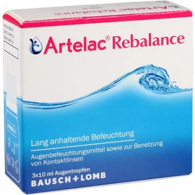 ARTELAC Rebalance akių lašai, 3X10 ml