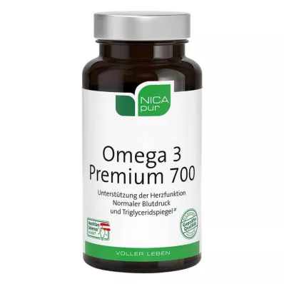 NICAPUR Omega-3 Premium 700 kapsulių, 60 kapsulių