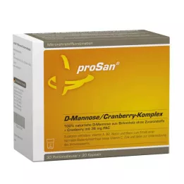 PROSAN D-mannozės ir spanguolių komplekso kombinuotoji pakuotė, 2X30 vnt