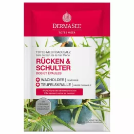 DERMASEL Negyvosios jūros vonios druskos atgal &amp; Pečių, 80 g