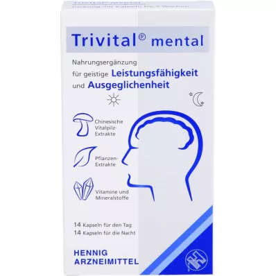 TRIVITAL Mentalinės kapsulės, 28 vnt