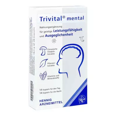TRIVITAL Mentalinės kapsulės, 28 vnt TRIVITAL Mentalinės kapsulės, 28 vnt