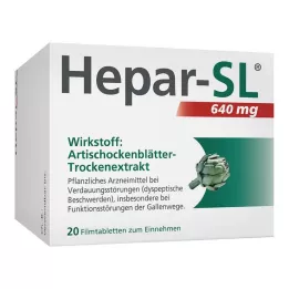 HEPAR-SL 640 mg plėvele dengtos tabletės, 20 vnt