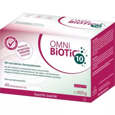 OMNI BiOTiC 10 milteliai, 40X5 g