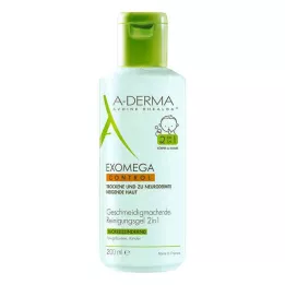 A-DERMA EXOMEGA CONTROL Valomasis gelis 2in1, 200 ml