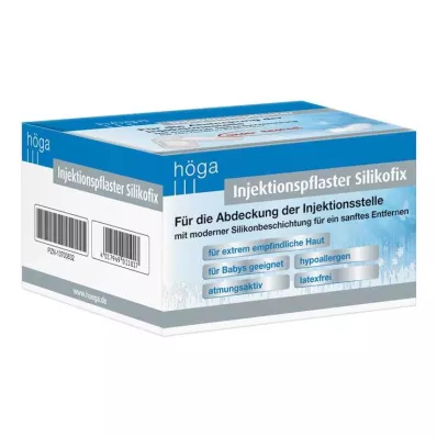 INJEKTIONSPFLASTER Silikofix 2x4 cm Höga, 100 vnt INJEKTIONSPFLASTER Silikofix 2x4 cm Höga, 100 vnt