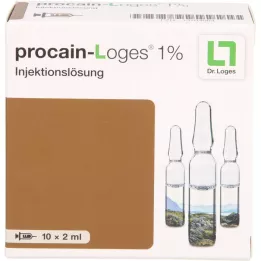 PROCAIN-Loges 1% injekcinis tirpalas ampulėse, 10X2 ml