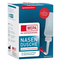 WEPA Nosies skalavimo skystis su 10x2,95 g nosies skalavimo druskos, 1 P