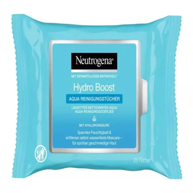 NEUTROGENA Hydro Boost Aqua valomosios servetėlės, 25 vnt