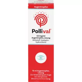 POLLIVAL 0,5 mg/ml akių lašų tirpalas, 10 ml