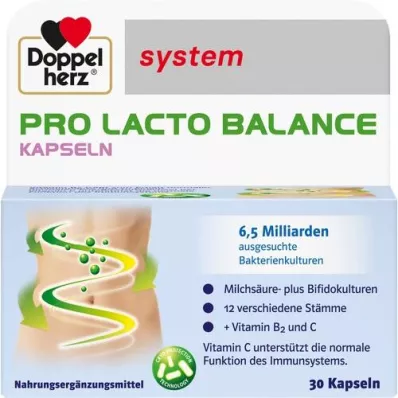 DOPPELHERZ Pro Lacto Balance sistemos kapsulės, 30 vnt