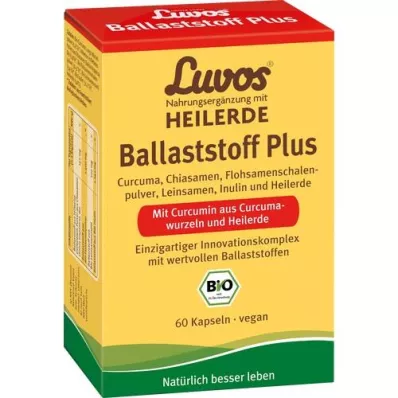 LUVOS Healing Earth Organic Fibre Plus kapsulės, 60 kapsulių