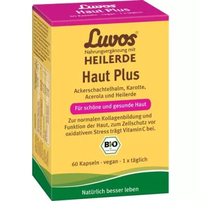 LUVOS Healing Earth Organic Skin Plus kapsulės, 60 kapsulių