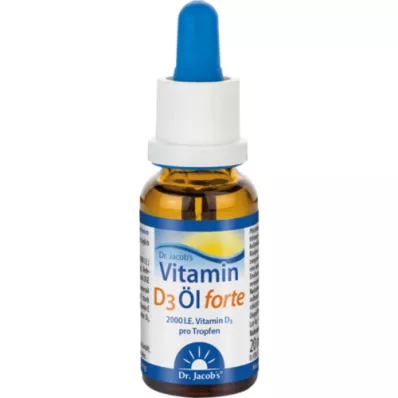 VITAMIN D3 ÖL forte Dr. Jokūbo lašai, 20 ml