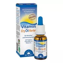 VITAMIN D3 ÖL forte Dr. Jokūbo lašai, 20 ml