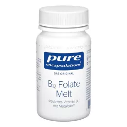 PURE ENCAPSULATIONS B12 folio rūgšties tirpstančios pastilės, 90 vnt